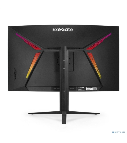 Монитор 31.5' ExeGate Combat EC3207TA VA 2560x1440, 240 Гц, 1 мс, 16:9, 300 кд/м², 1xHDMI, 2xDP, 2xUSB, 3.5 мм, изогнутый R1500, черный