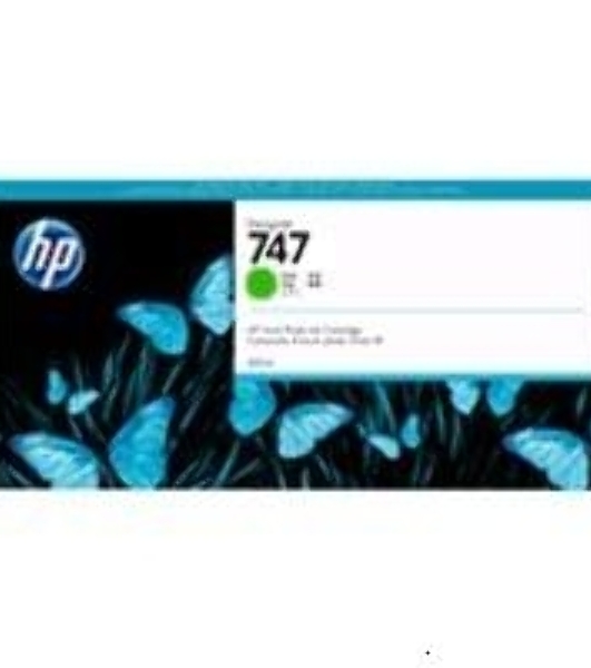 Картридж струйный HP 747 хроматический зеленый, для HP DesignJet Z9+ 300-ml