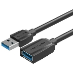 Кабель-удлинитель Vention USB 3.0 AM/AF - 1м Black Edition, фото 1