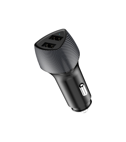 Автомобильное зарядное устройство c двумя портами Rexant (USB-A QC 3.0 + USB-A 3,1A) со световой индикацией, 18Вт, черное
