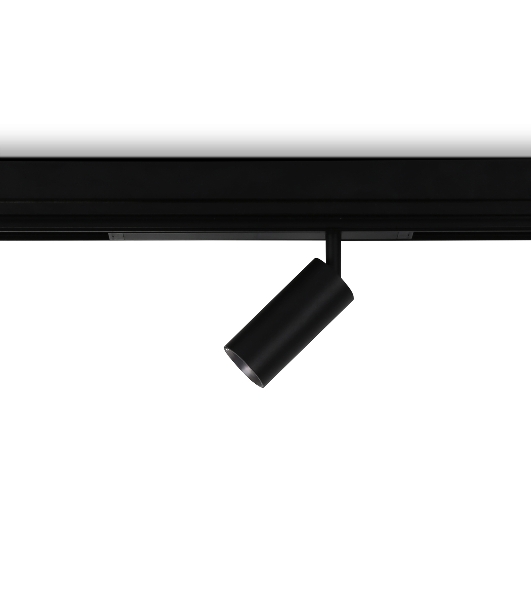 Управляемый светодиодный светильник для шинопровода Magnetic Ambrella light GL1212 BK черный IP20 12W 3000K-6400K 220V 36° D45*100 (Без ПДУ)