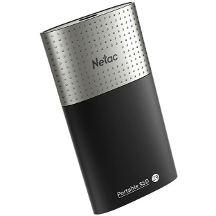 Внешний SSD Netac Z9, 250 Gb, USB 3.2 Gen 2 Type-C, R/W 550/480, черный