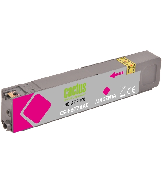 Картридж струйный Cactus CS-F6T78AE (913A) пурпурный (55 мл) для HP PW 352dw/377dw/Pro 477dw/452dw