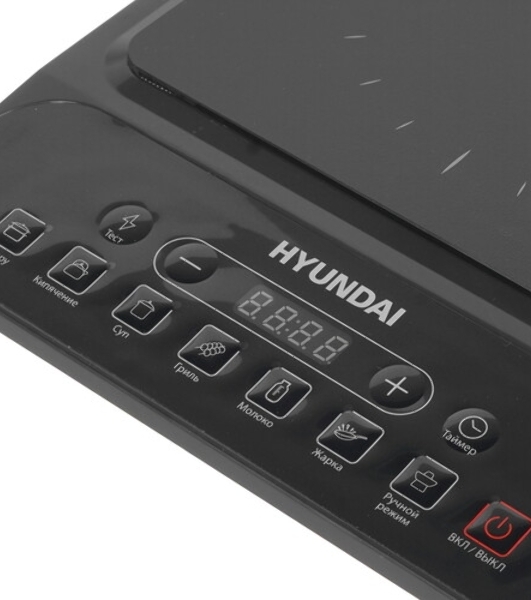 Плита Индукционная Hyundai HYC-0120 черный стеклокерамика (настольная)