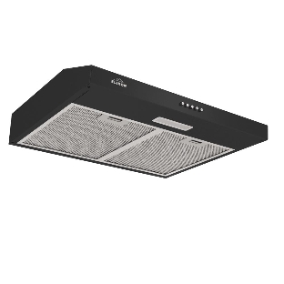 Вытяжка подвесная Elikor ECO BK 60 черная, 59.5 см, 400 куб. м/ч, 55 дБ