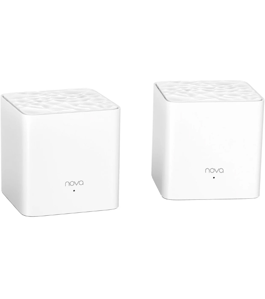 МаршрутизаторTenda nova MW3 (2 роутера) АС1200 Двухдиапазонная Wi-Fi Mesh система, 2 порта fast ethernet RJ45