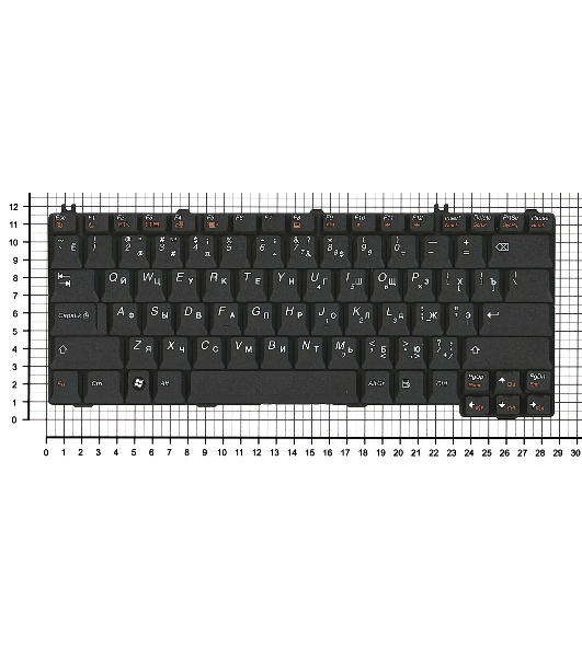 Клавиатура для ноутбука Lenovo Ideapad 3000 C100 C200 N100 N200 N220 N440 N500 V100 V200 Y500 черная