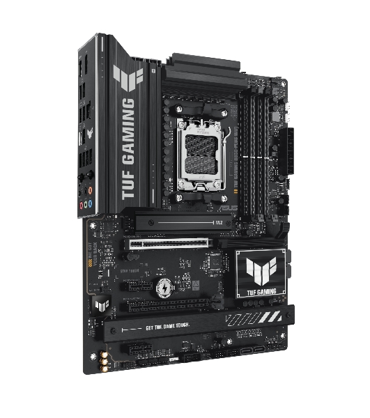 Материнская плата ASUS TUF GAMING B850-PLUS WIFI, Socket AM5, AMD B850, 4xDDR5, 4xSATA, 3xM.2, 1xPCIe 5.0 x16, 1xPCIe 4.0 x16, 2xPCIe 4.0 x1, 1xHDMI, 1xDP, 1x 2.5Gb LAN, Wi-Fi 7, 3xUSB-A 10Gbps, 4xUSB-A 5Gbps, 1xUSB-C 20Gbps, 2xUSB-A 2.0, 5x3.5 мм, 7.1, ATX