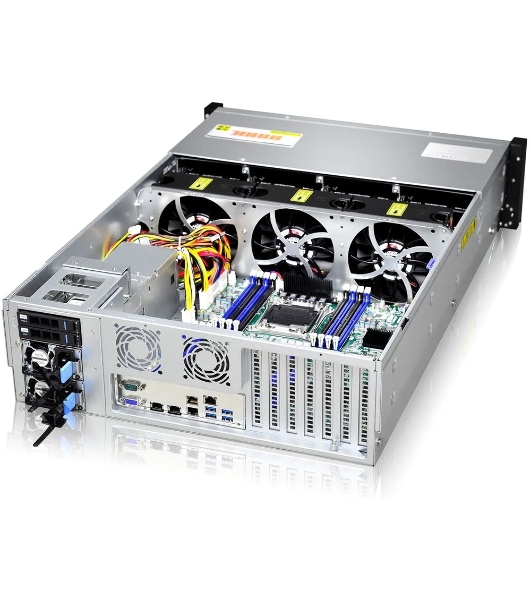 Серверный корпус Gooxi RMC3116-670-HSE-D 3U 16bay chassis,Expander backplane rear 2*2.5'SAS/SATA 1300W 1+1 EU power cables rail kit