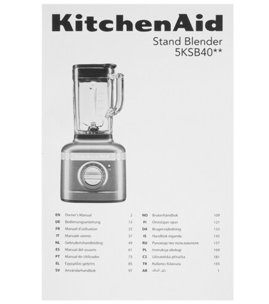 Блендер KitchenAid 5KSB4026EOB черный