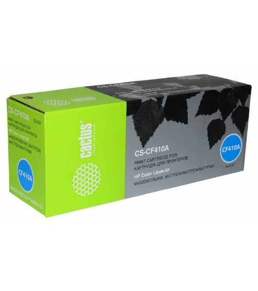 Картридж лазерный Cactus CS-CF410A черный (2300 стр.) для HP LJ M452DW/DN/NW, M477FDW/M477FDN/M477FNW