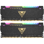 Оперативная память Patriot Viper Steel, DDR4, 16GB (2x8GB), 3600MHz, CL20, DIMM, с радиатором, RGB, черный, фото 1