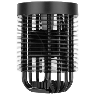 Кулер для процессора AeroCool/Formula Mirage 5 черный, 60 мм, алюминий/медь, 3000 об/мин, 30 дБ, 4 pin, 150 Вт, 145 мм