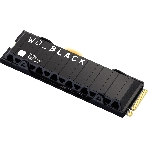 Накопитель SSD WD 2Tb Black SN850X, M.2(22x80мм), NVMe, PCIe 4.0 x4, 3D TLC, R/W 7300/6600Mb/s, IOPs 1 200 000/1 100 000, TbW 1200, DWPD 0.3, with Heat Spreader (12 мес.), фото 1