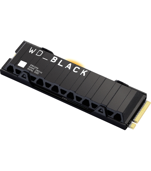 Накопитель SSD WD 2Tb Black SN850X, M.2(22x80мм), NVMe, PCIe 4.0 x4, 3D TLC, R/W 7300/6600Mb/s, IOPs 1 200 000/1 100 000, TbW 1200, DWPD 0.3, with Heat Spreader (12 мес.)