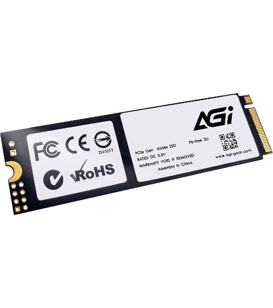 Накопитель SSD AGI AGI1T0G43AI818, 1Tb, PCIe 4.0 x4, M.2 2280, NVMe, R/W 4700/2800