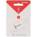 Флешка USB Smartbuy Crown white (SB4GbCRW-W), 4Gb, USB 2.0, R/W 15/5, белый/красный, фото6