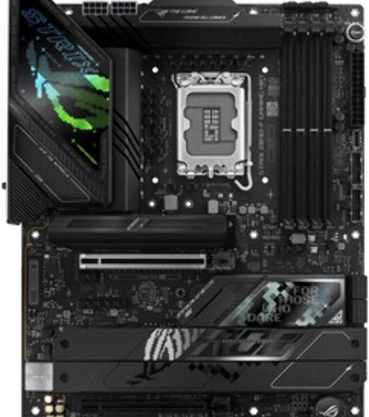 Материнская плата ASUS ROG STRIX Z890-F GAMING WIFI, LGA 1851, Intel Z890, 4xDDR5, 4xSATA, 5xM.2, 1xPCIe 5.0 x16, 1xPCIe 4.0 x4, 1xHDMI, 1xDP, 2xUSB-C, 1x 2.5Gb LAN, 4xUSB-A 3.2 Gen 1, 4xUSB-A 3.2 Gen 2, 2xUSB-A 2.0, 2xUSB-C Thunderbolt 4, 2x3.5 мм, 7.1, ATX