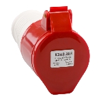Розетка кабельная 225 32А 380AC 3P+PE+N 6ч IP44 КЭАЗ 222753, фото2