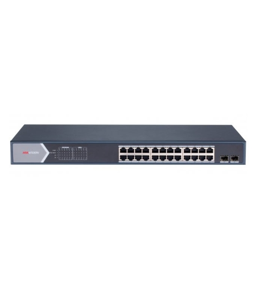 Коммутатор Hikvision DS-3E1526P-SI, 24×1 Гбит/с PoE+ + 2×1 Гбит/с SFP, настраиваемый