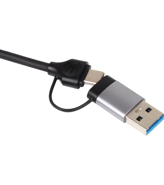 USB-концентратор VCOM DH297, USB 3.0/USB Type-C, USB/SD/TF, USB