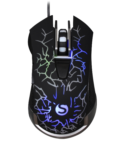 Мышь проводная SunWind SW-M705G черный, 3600 dpi, USB, кнопки - 6