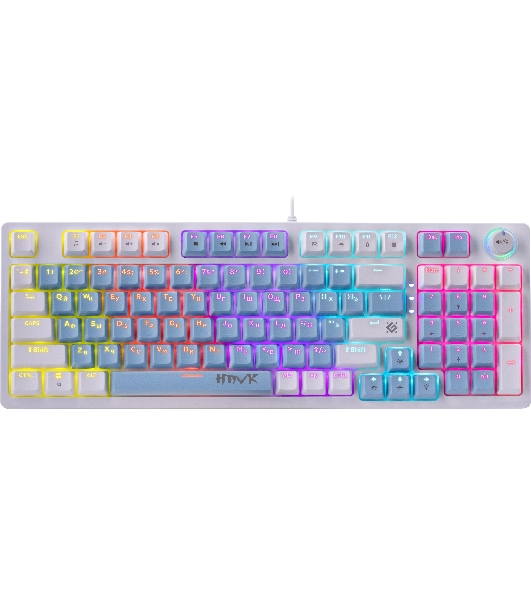 Клавиатура проводная Defender Hawk GK-418, USB, белый
