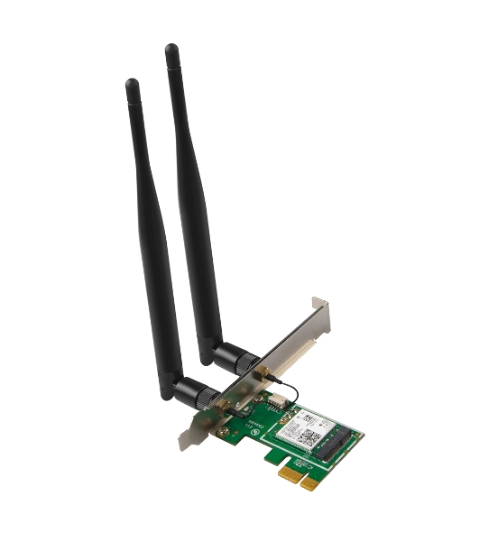 Сетевой адаптер Tenda E30 беспроводной двухдиапазонный PCI-e адаптер Wi-Fi 6 AX3000 c Bluetooth 5.0