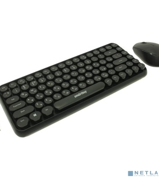 Комплект клавиатура+мышь Smartbuy 626376AG-K беспроводной, USB, 1000 DPI, чёрный