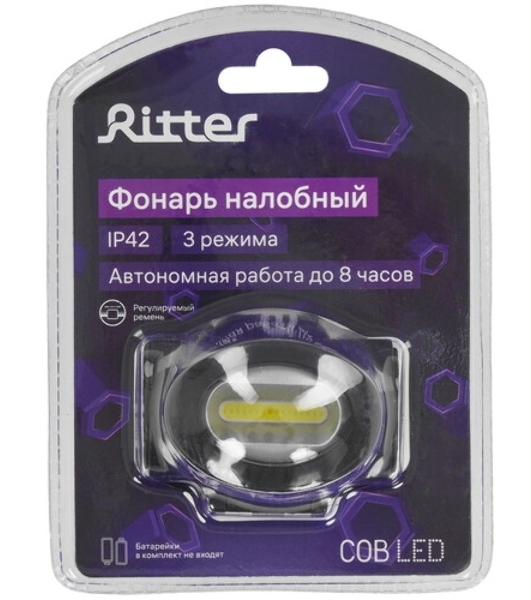 Фонарь налобный RITTER 29089 6 5Вт 3хААА