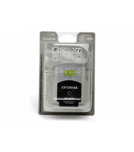 Картридж струйный Cactus CS-C5016A черный (72 мл) для №84 HP DesignJet 10PS/20PS/30GP