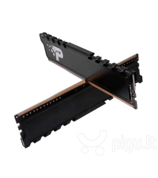 Оперативная память Patriot Signature, DDR4, 16GB (2x8 GB), 3200 MHz, CL22, DIMM, радиатор, черный