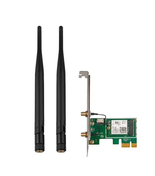 Сетевой адаптер Tenda E30 беспроводной двухдиапазонный PCI-e адаптер Wi-Fi 6 AX3000 c Bluetooth 5.0