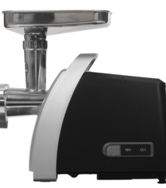 Мясорубка электрическая Bosch MFW68640 черный, 2200 Вт, 4.3 кг/мин, реверс, металлический лоток, насадки - 5