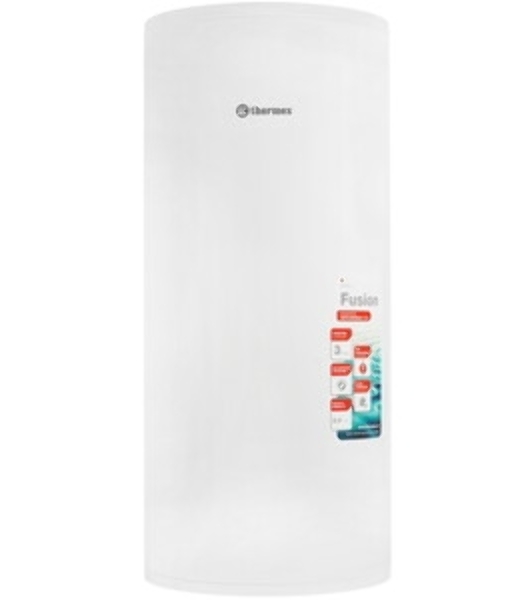 Водонагреватель электрический Thermex Fusion 100 V белый, накопительный, 100 л, 2 кВт, настенный, вертикальный, бак из нержавеющей стали
