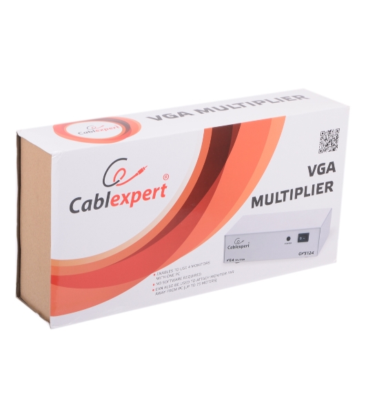 Разветвитель GVS124 Разветвитель сигнала VGA на 4 монитора (Gembird/Cablexpert)