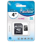 Флеш карта microSD 4Gb Smartbuy microSDHC Class 10 (SD адаптер), фото 1