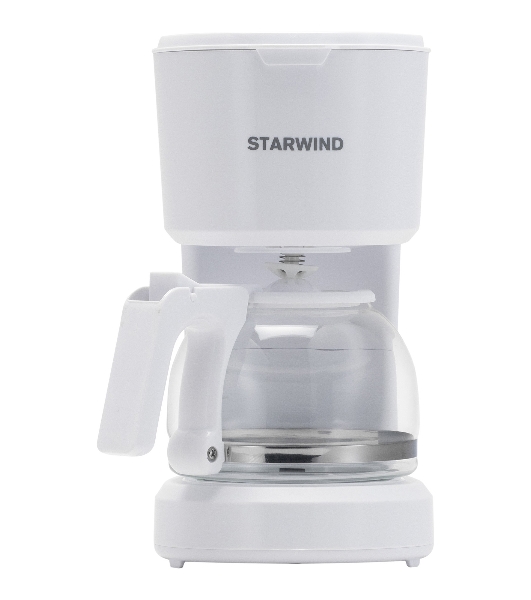 Кофеварка капельная Starwind STD0611 белый, исп. кофе - молотый, 0.6 л, 600 Вт.
