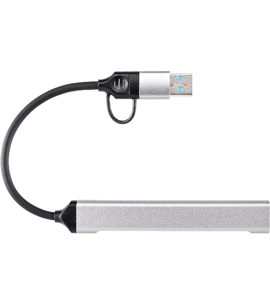 USB-концентратор VCOM DH297, USB 3.0/USB Type-C, USB/SD/TF, USB