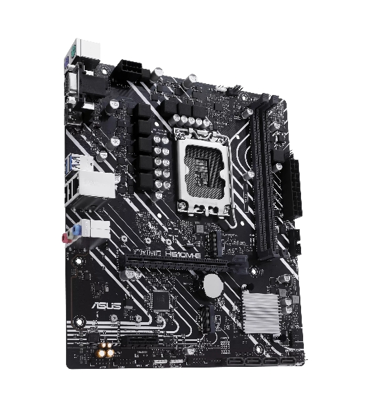 Материнская плата ASUS PRIME H610M-E-CSM, LGA 1700, Intel H610, 2xDDR5, 4xSATA, 2xM.2 PCIe 3.0 (x2, x4), 1xPCIe 4.0 x16, 1xPCIe x1, 1xHDMI, 1xDP, 1xVGA, 2xUSB-A 2.0, 2xUSB-A 3.2 Gen 1, 1x 1Gb LAN, 3x3.5 мм, 7.1, mATX