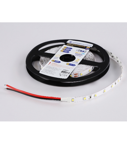 Светодиодная лента Ambrella light GS3002 2835 60Led/ 6W m/ 24V IP20 4500K/ 5000*8*1.2mm (2 конт.)