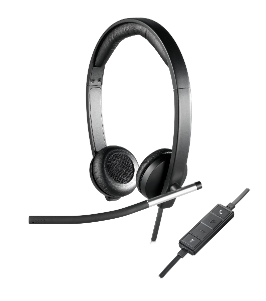 Гарнитура Logitech H650e чёрный, проводная, USB