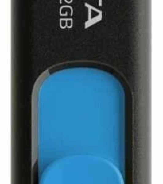 Флешка USB ADATA UV128 (AUV128-512G-RBE), 512Gb, USB 3.2 Gen1, R/W 100/30, черный/синий