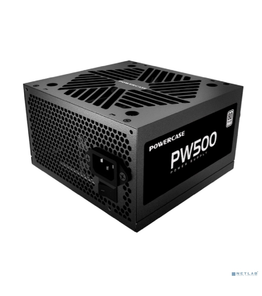 Блок питания Powercase PW500 (80 Plus, ATX 2.31, 500W, APFC, DC-DC, 120мм Fan) / PS-500W-DC