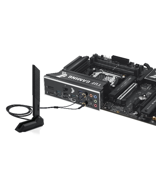 Материнская плата ASUS TUF GAMING B850-PLUS WIFI, Socket AM5, AMD B850, 4xDDR5, 4xSATA, 3xM.2, 1xPCIe 5.0 x16, 1xPCIe 4.0 x16, 2xPCIe 4.0 x1, 1xHDMI, 1xDP, 1x 2.5Gb LAN, Wi-Fi 7, 3xUSB-A 10Gbps, 4xUSB-A 5Gbps, 1xUSB-C 20Gbps, 2xUSB-A 2.0, 5x3.5 мм, 7.1, ATX