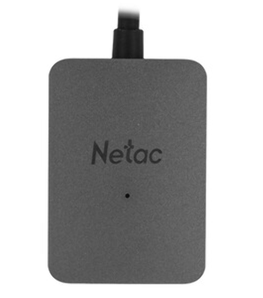 Кард-ридер Netac Flash WK12/серый/SD/SDHC/SDXC/microSD/microSDHC/microSDXC/USB 3.0 Type-C/пластик