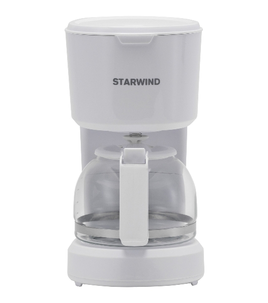 Кофеварка капельная Starwind STD0611 белый, исп. кофе - молотый, 0.6 л, 600 Вт.
