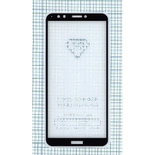 Защитное стекло 'Полное покрытие' для Huawei Y7 черный