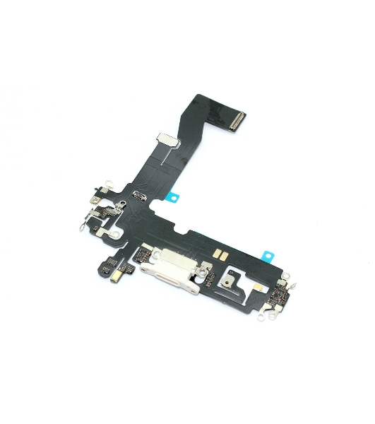 Шлейф с разъемом зарядки и микрофоном для Apple iPhone 12, iPhone 12 Pro, белый