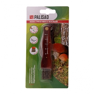 Нож грибника складной Palisad 145 мм, деревянная рукоятка
